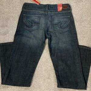 Express X2 denim jeans bootcut Eva Curvy 31 NWT